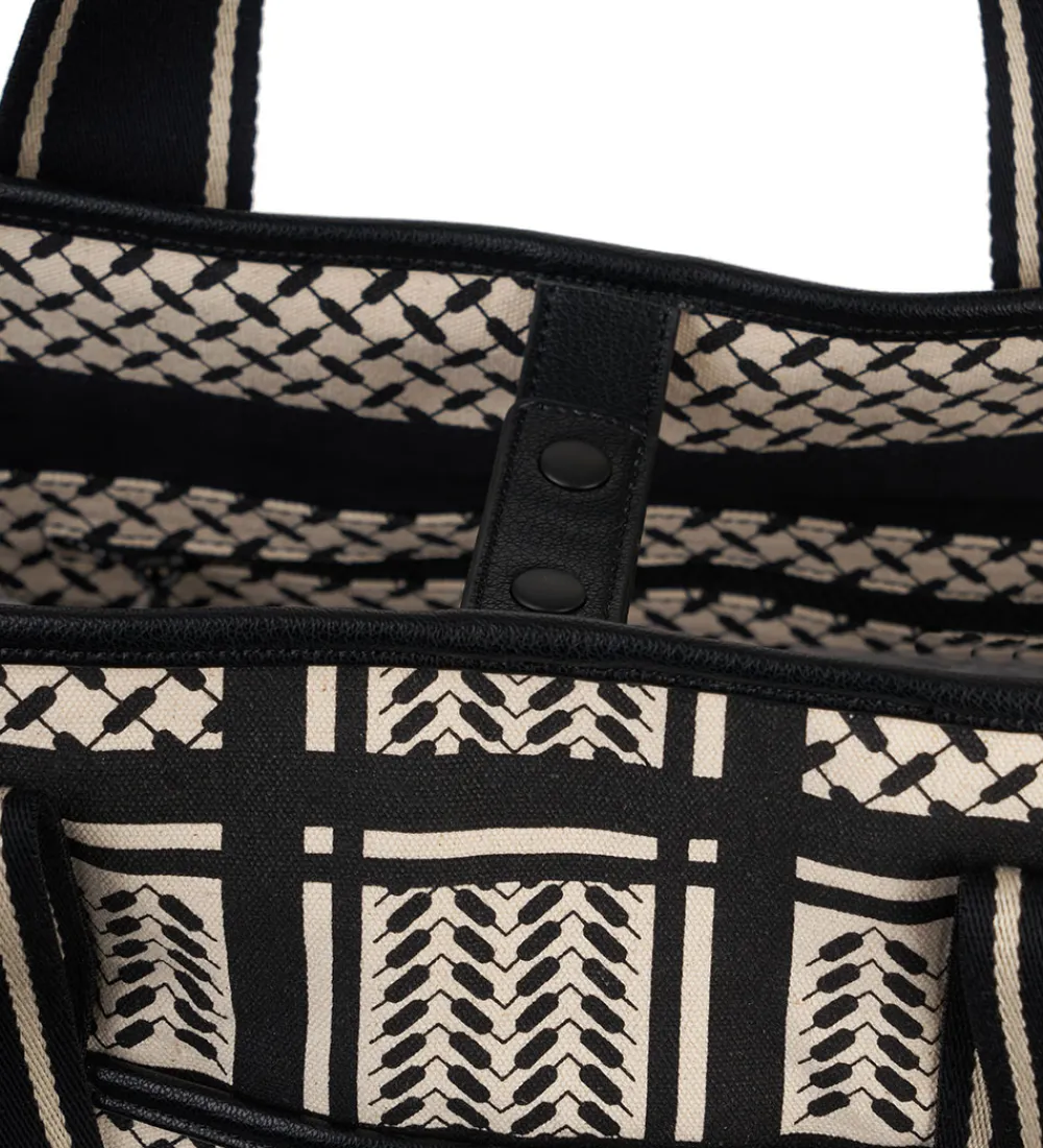 Lala Berlin Shoppers|Shopper - East West - Heritage Stripe Black