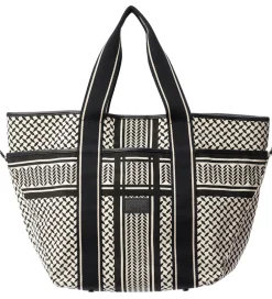Lala Berlin Shoppers|Shopper - East West Tote Marin - Heritage Stripe Bla