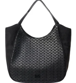 Lala Berlin Shoppers|Shopper - Mar - Heritage Embroidery Black