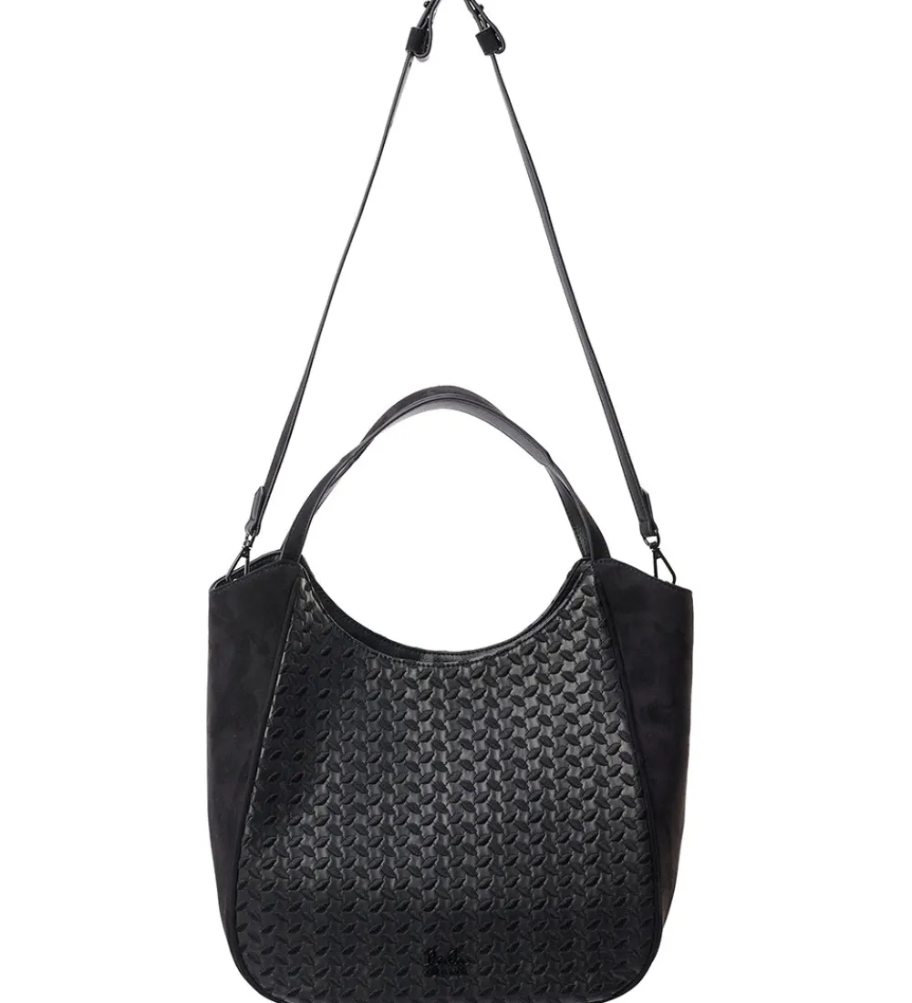 Lala Berlin Shoppers|Shopper - Mar - Heritage Embroidery Black
