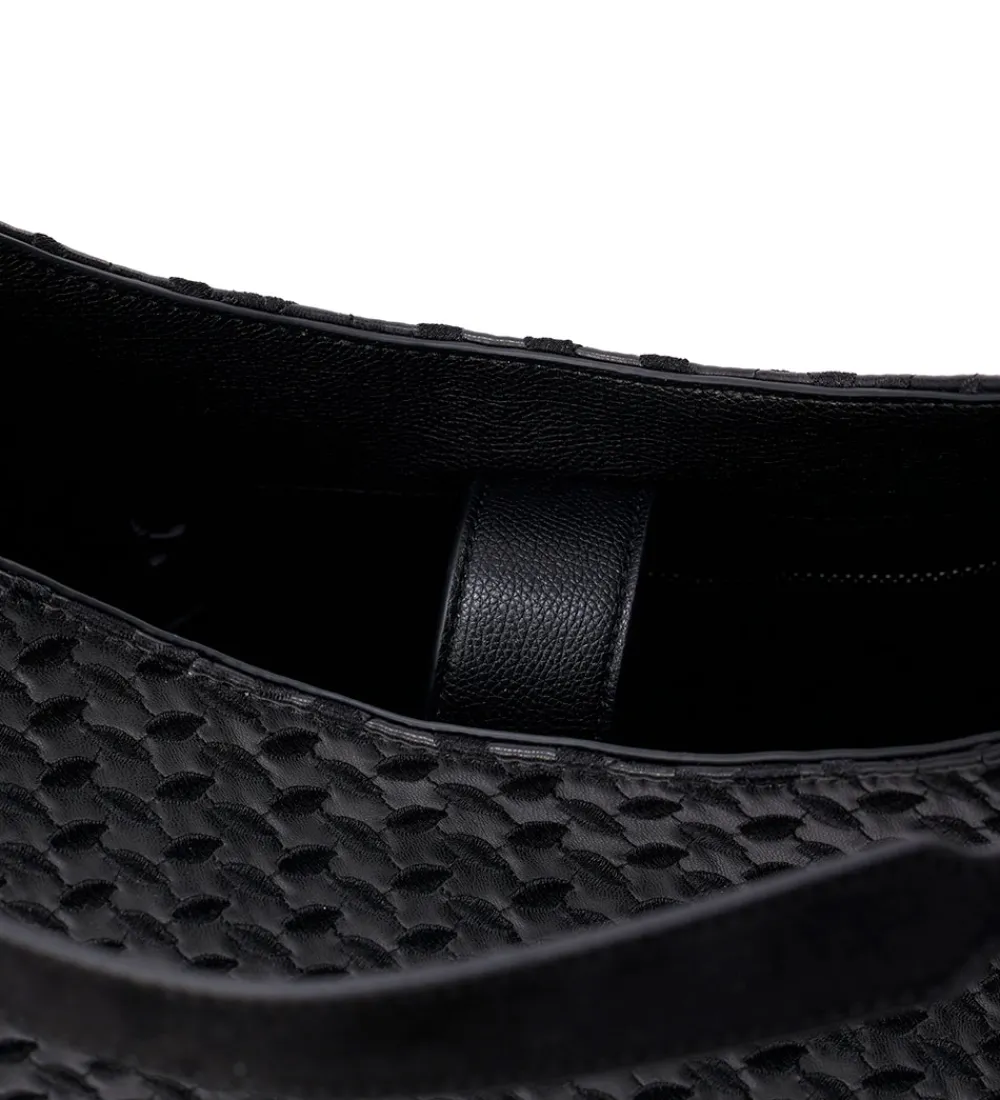 Lala Berlin Shoppers|Shopper - Mar - Heritage Embroidery Black