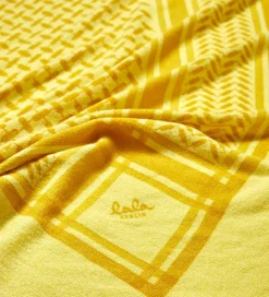 Børn Lala Berlin Tørklæder|Tørklæde - Triangle Trinity Classic M - Gul