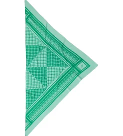 Børn Lala Berlin Tørklæder|Tørklæde - 162x85 - Triangle Puzzle - Goryeo/Grøn