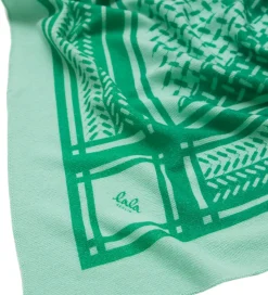 Børn Lala Berlin Tørklæder|Tørklæde - 162x85 - Triangle Puzzle - Goryeo/Grøn