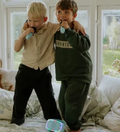 Lalarma Musikinstrumenter|Højtalere></noscript>Højtaler m. 2 Mikrofoner - Trådløs - Karaoke - Blå