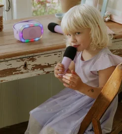 Lalarma Musikinstrumenter|Højtalere></noscript>Højtaler m. 2 Mikrofoner - Trådløs - Karaoke - Purple