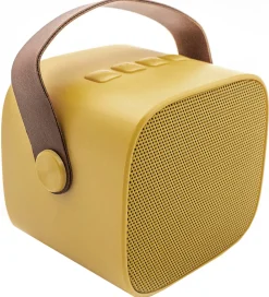 Lalarma Musikinstrumenter|Højtalere>Højtaler m. Mikrofon - Trådløs - Karaoke - Gul