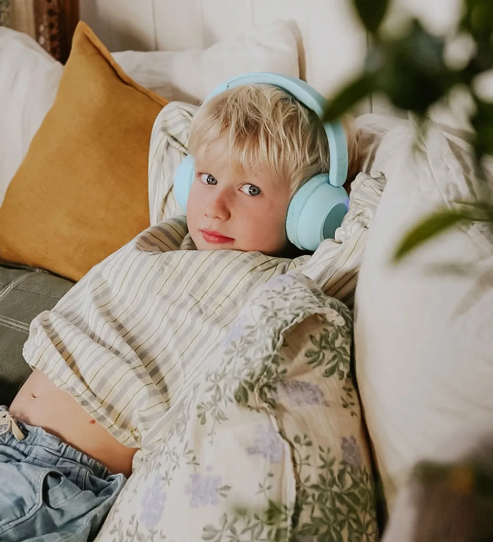 Lalarma Høretelefoner|Høretelefoner m. Lys - Trådløs - 85db - Blå