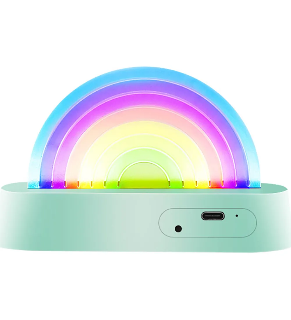 Lalarma Fritstående Lamper|Lamper|Lampe - Dancing Rainbow - 18x11x4 cm - Mint