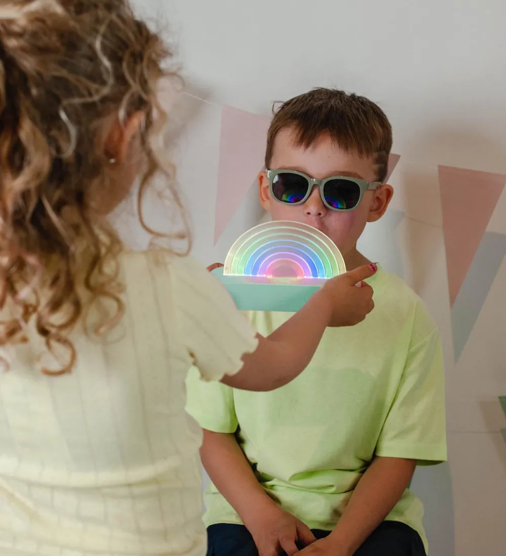 Lalarma Fritstående Lamper|Lamper|Lampe - Dancing Rainbow - 18x11x4 cm - Mint