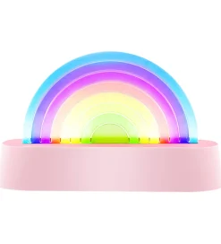 Lalarma Fritstående Lamper|Lamper|Lampe - Dancing Rainbow - 18x11x4 cm - Rosa