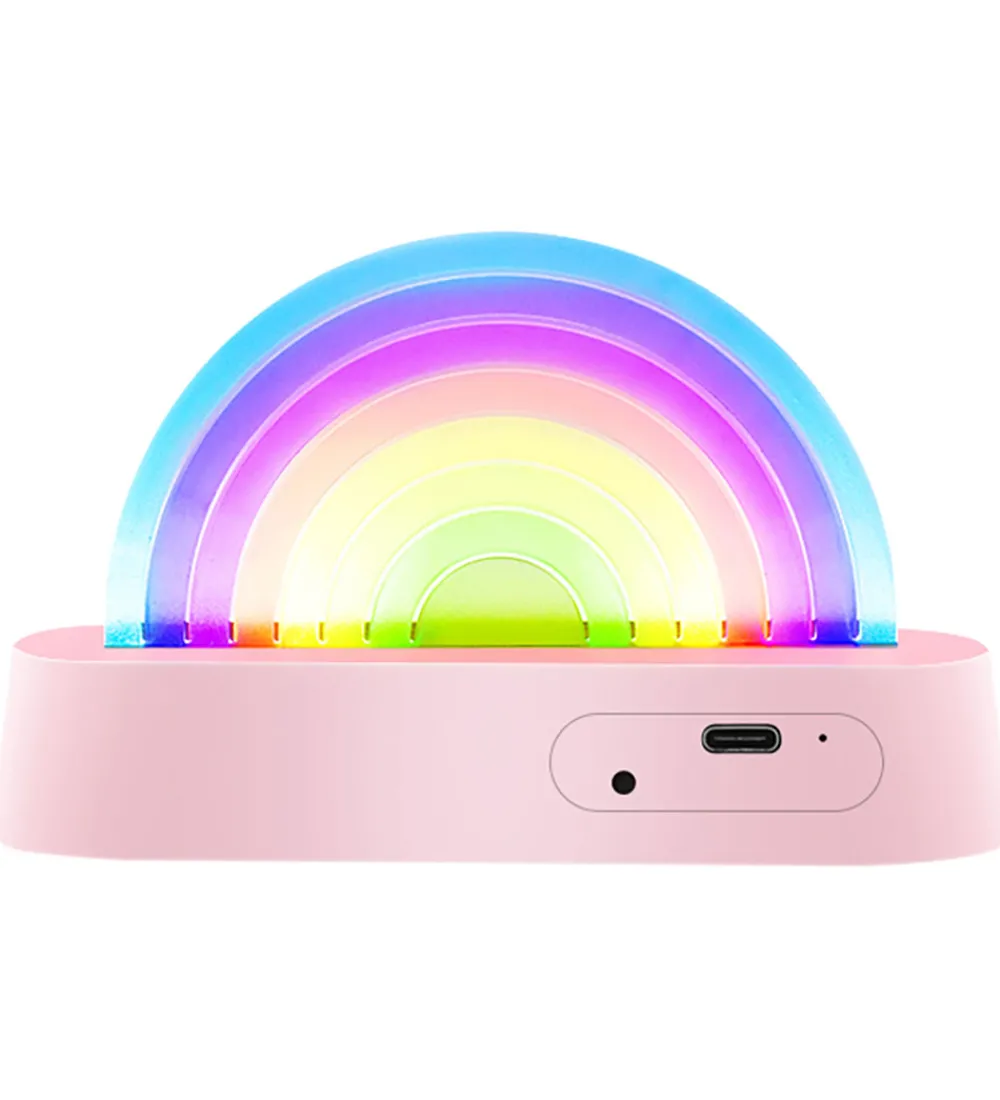 Lalarma Fritstående Lamper|Lamper|Lampe - Dancing Rainbow - 18x11x4 cm - Rosa