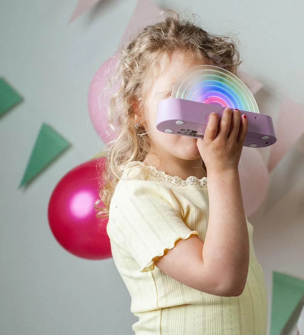 Lalarma Fritstående Lamper|Lamper|Lampe - Dancing Rainbow - 18x11x4 cm - Rosa