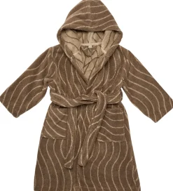 Børn Leander Badekåber|Badekåbe - Woodland - Mocca