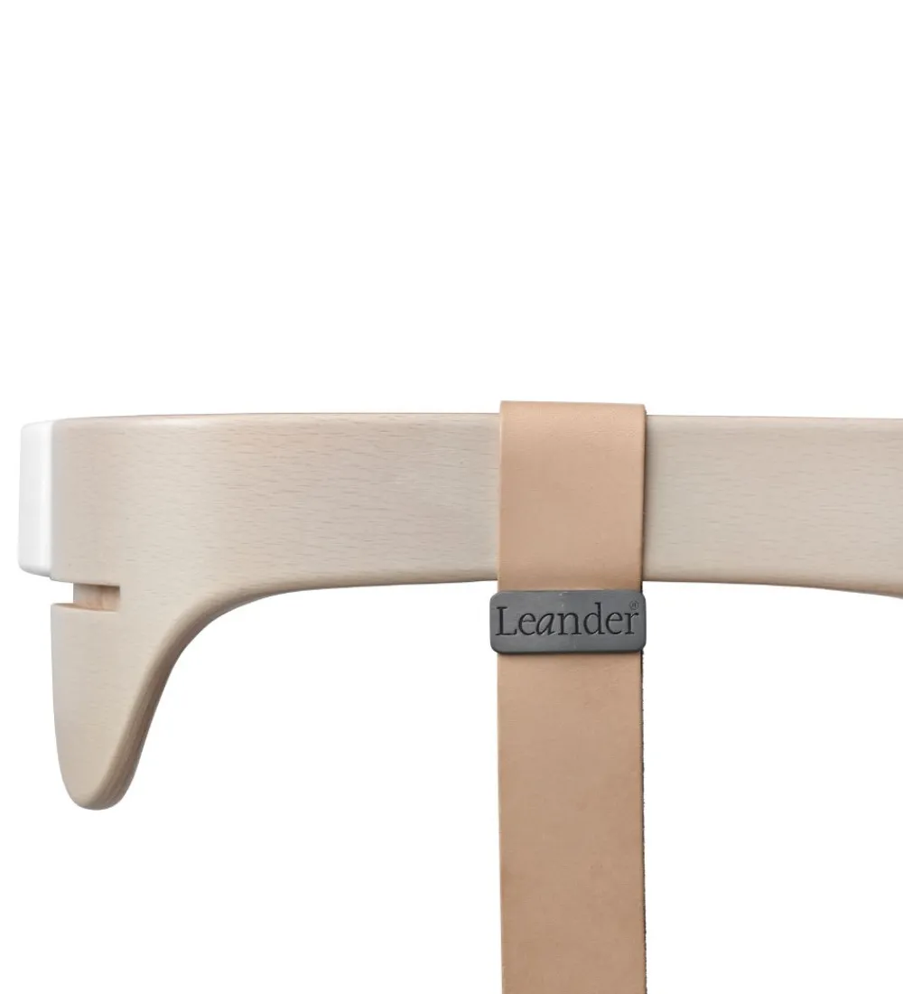 Leander Højstole|Classic Bøjle til Højstol - Whitewash m. Læderstrop