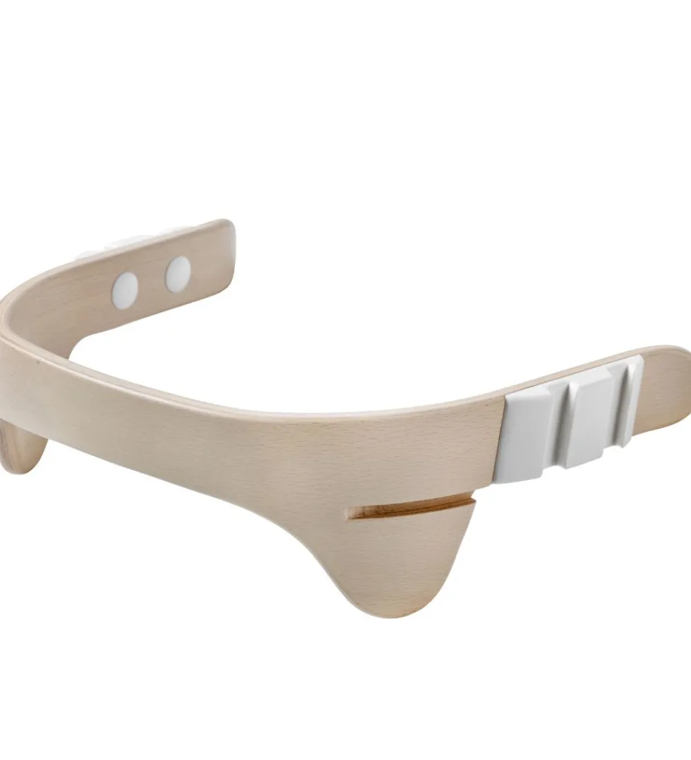 Leander Højstole|Classic Bøjle til Højstol - Whitewash m. Læderstrop