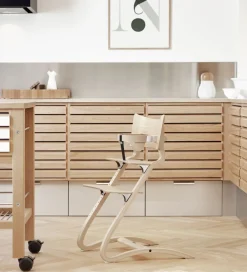 Leander Højstole></noscript>Classic Bøjle til Højstol - Natur m. Læderstrop