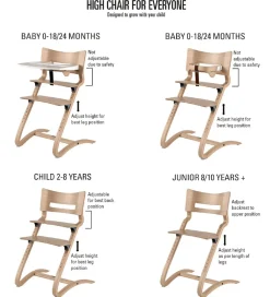 Leander Højstole|Classic Højstol - 55x56x83 cm - Sort