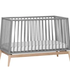 Leander Senge|Luna Babyseng - 120x60 - Grå/Eg