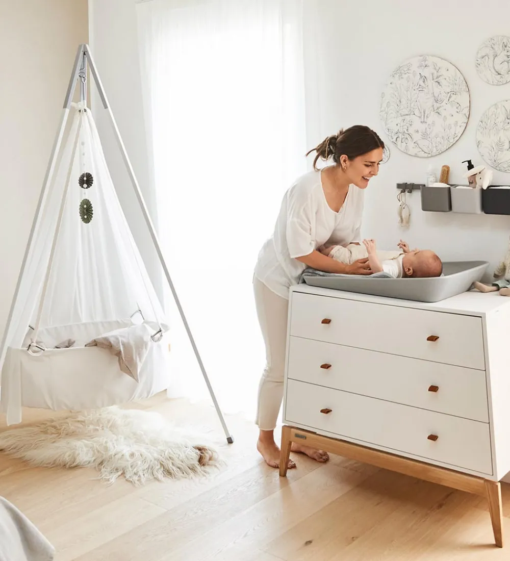 Leander Puslepuder Og -Underlag>Matty Puslepude - Pearl Grey