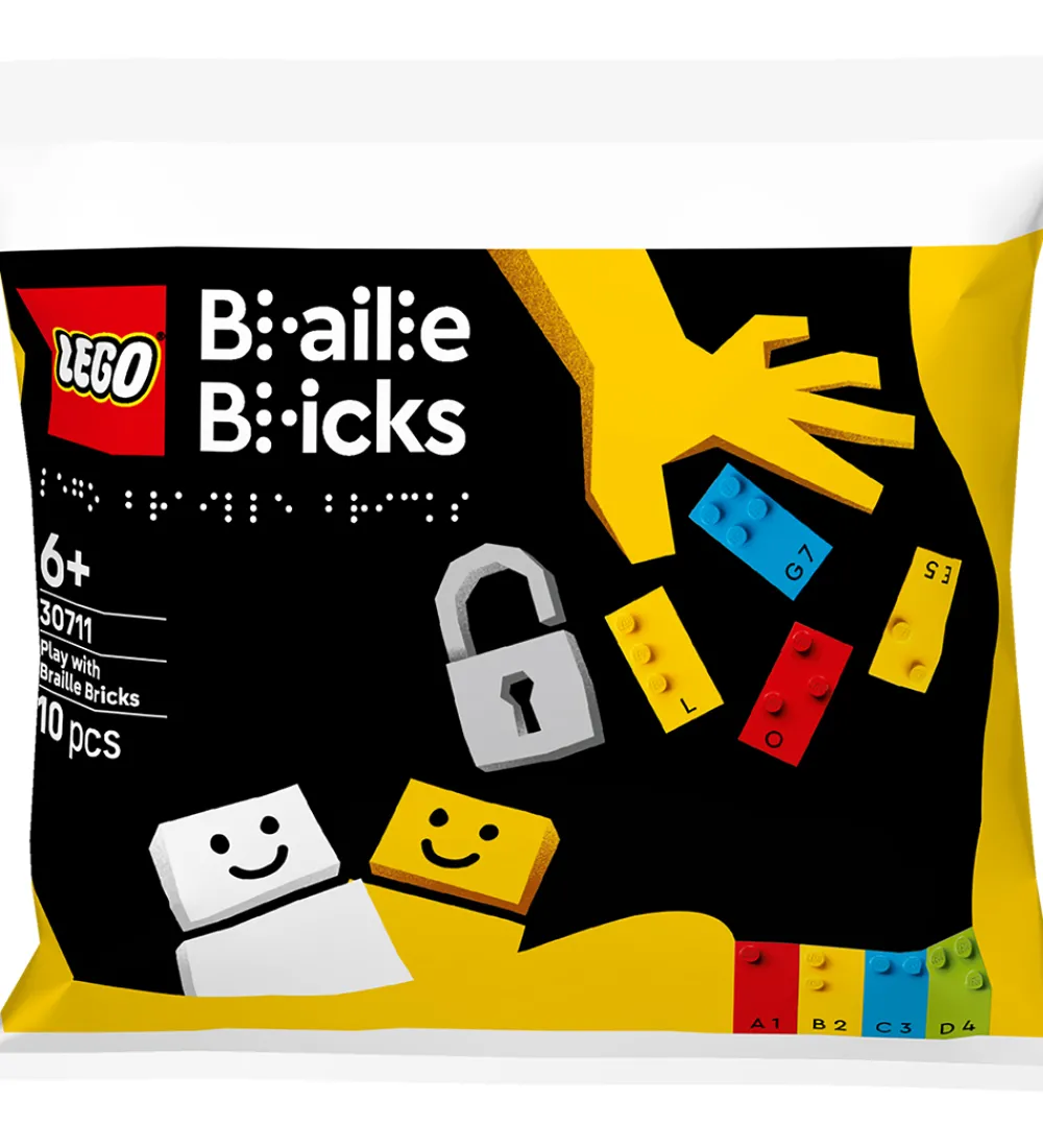 LEGO® Lego®|Konstruktionslegetøj>- Leg Med Braille 30711 - 10 Dele