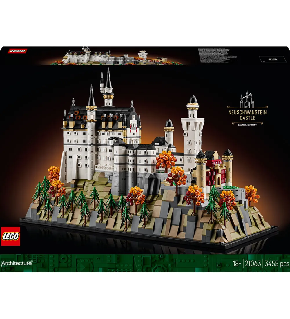 LEGO® Lego®|Konstruktionslegetøj>Architecture - Neuschwanstein Slot 21063 - 3455 Dele