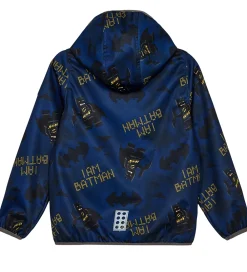 Børn LEGO® Wear Softshell>LEGO® Batman Softshelljakke - LWScout 201 - Mørkeblå m. Print