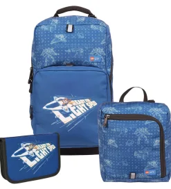 LEGO® Tasker Skoletasker|Penalhuse|LEGO® City Skoletaskesæt - Space Explorer - 20,5 L - Blå