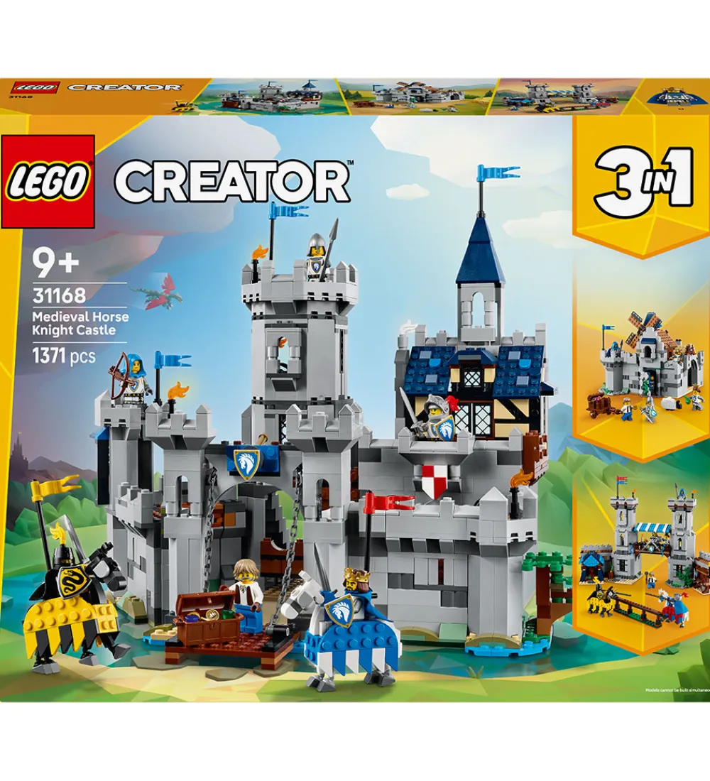 LEGO® Lego®|Konstruktionslegetøj|Creator - Hesteriddernes Middelalderborg 31168 - 3-i-1 - 1