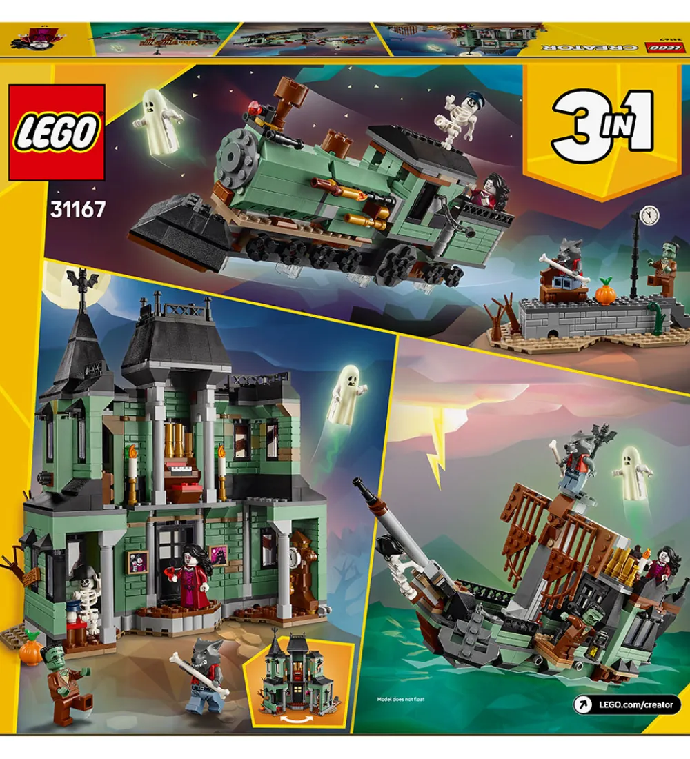 LEGO® Lego®|Konstruktionslegetøj>Creator - Hjemsøgt Palæ 31167 - 3-i-1 - 736 Dele