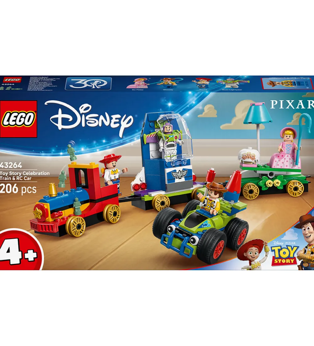 LEGO® Lego®|Konstruktionslegetøj>Disney - Toy Story-fejring: Tog og fje... 43264 - 206 Dele