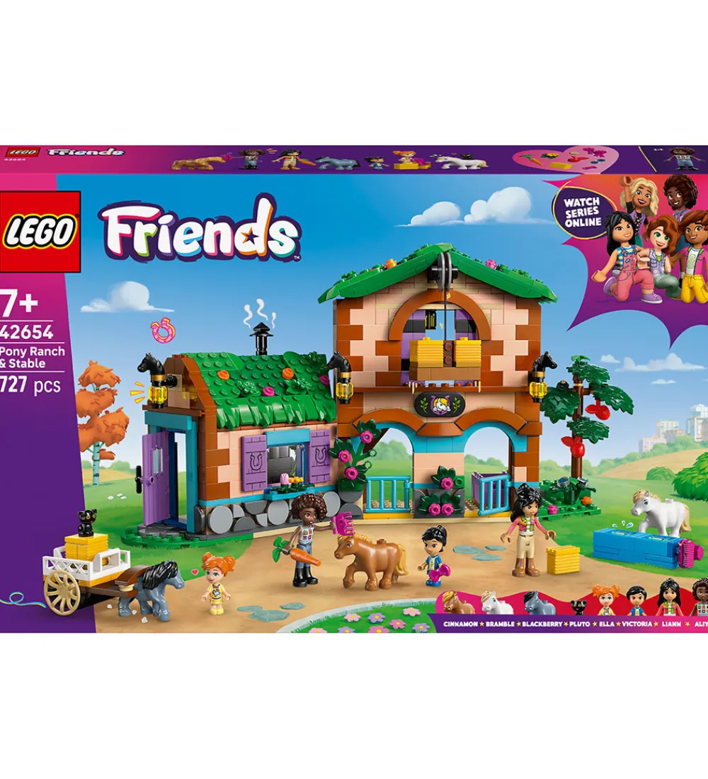 LEGO® Lego®|Konstruktionslegetøj|Friends - Ponyfarm Og Stald 42654 - 727 Dele