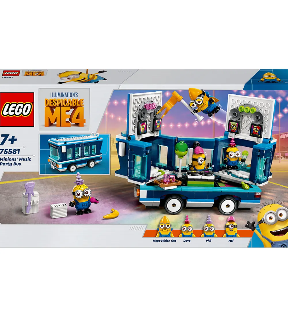 LEGO® Lego®|Konstruktionslegetøj>Minions - Minions-partybus 75581 - 379 Dele