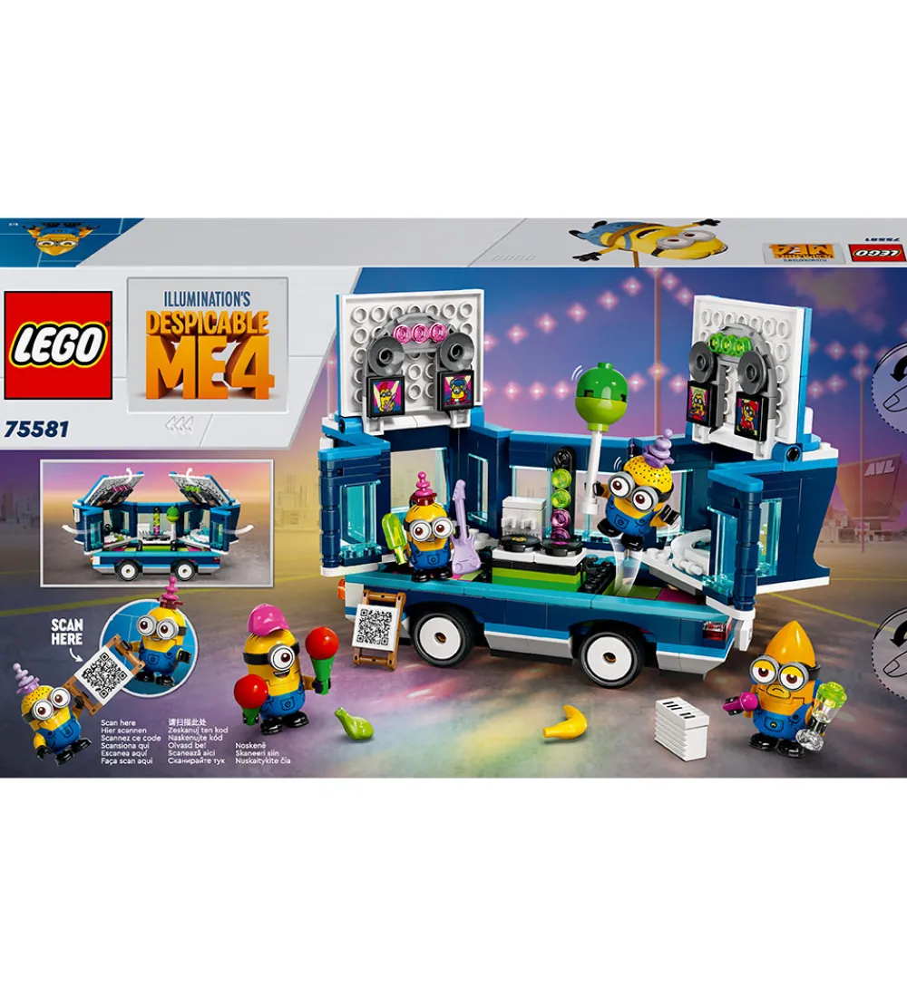 LEGO® Lego®|Konstruktionslegetøj>Minions - Minions-partybus 75581 - 379 Dele