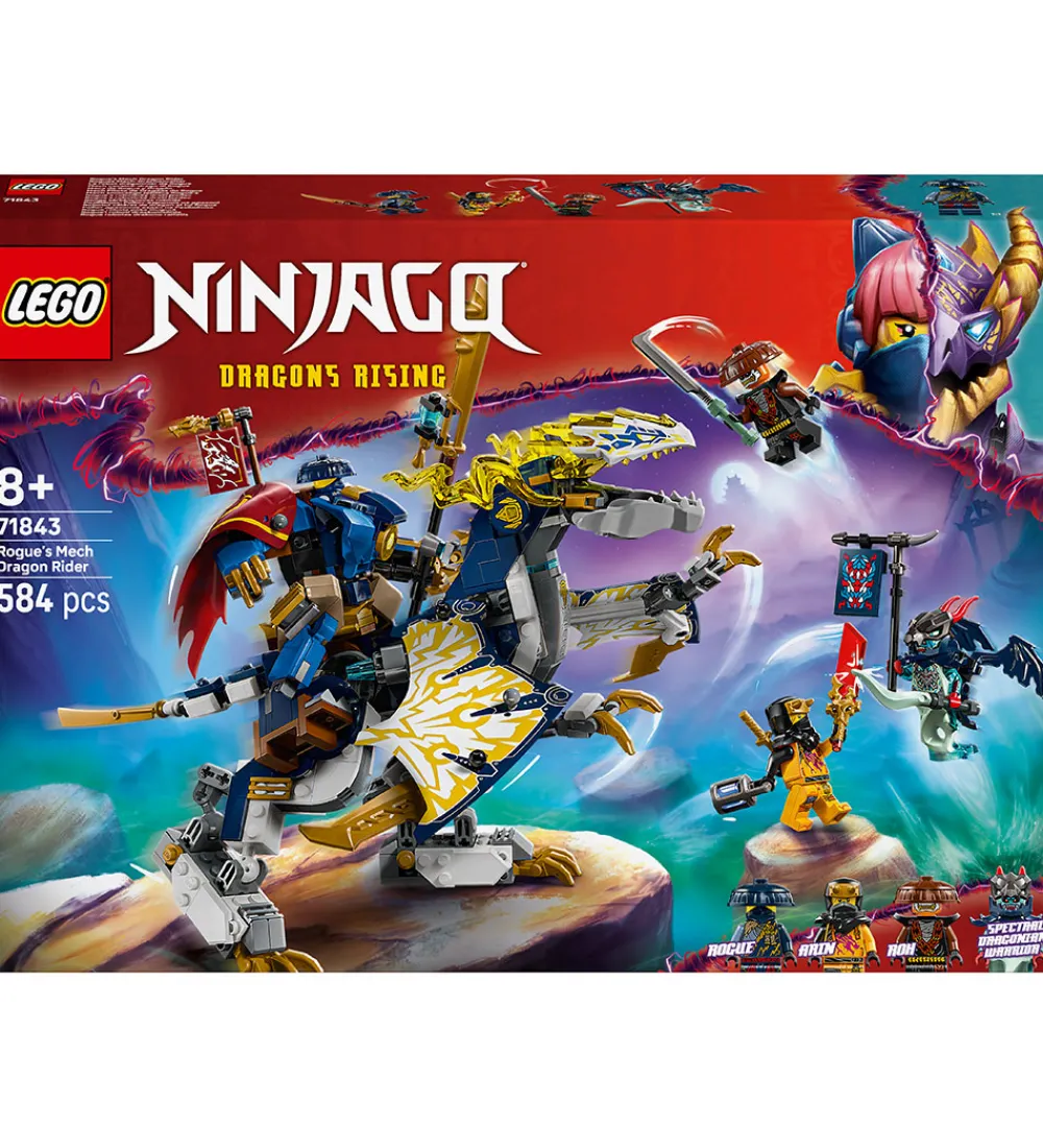 LEGO® Lego®|Konstruktionslegetøj>Ninjago - Rogues drageflyver-mech 71843 - 584 dele