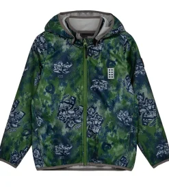 Børn LEGO® Wear Softshell|LEGO® Ninjago Softshelljakke - LWScout 202 - Twist Of Lime/Grå m