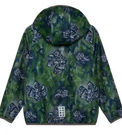 Børn LEGO® Wear Softshell|LEGO® Ninjago Softshelljakke - LWScout 202 - Twist Of Lime/Grå m