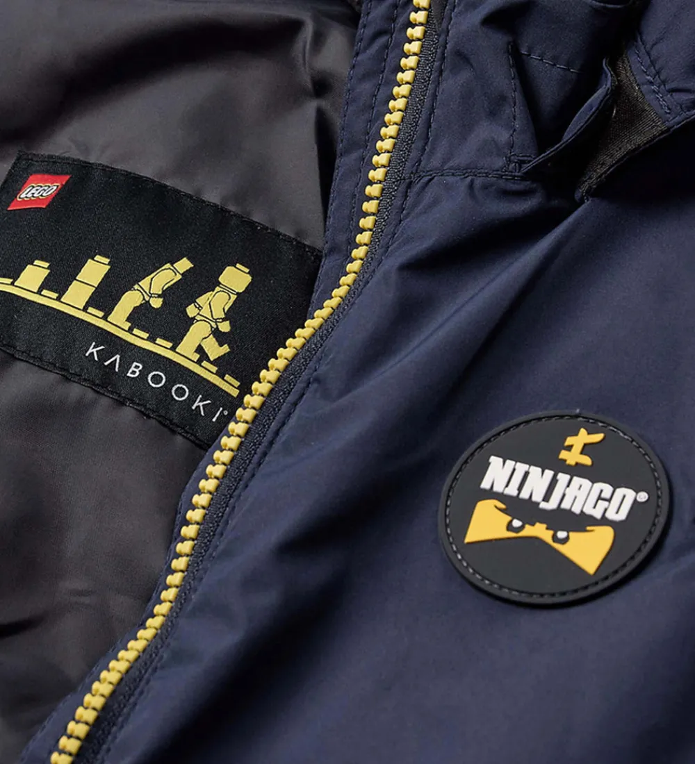 Børn LEGO® Wear Vinterjakker|LEGO® Ninjago Vinterjakke - LWJebel 601 - Navy m. Ninja
