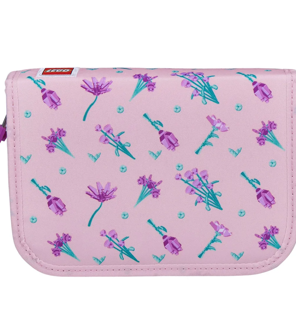 LEGO® Tasker Penalhuse>LEGO® Penalhus m. Indhold - Flowers - Lyserød