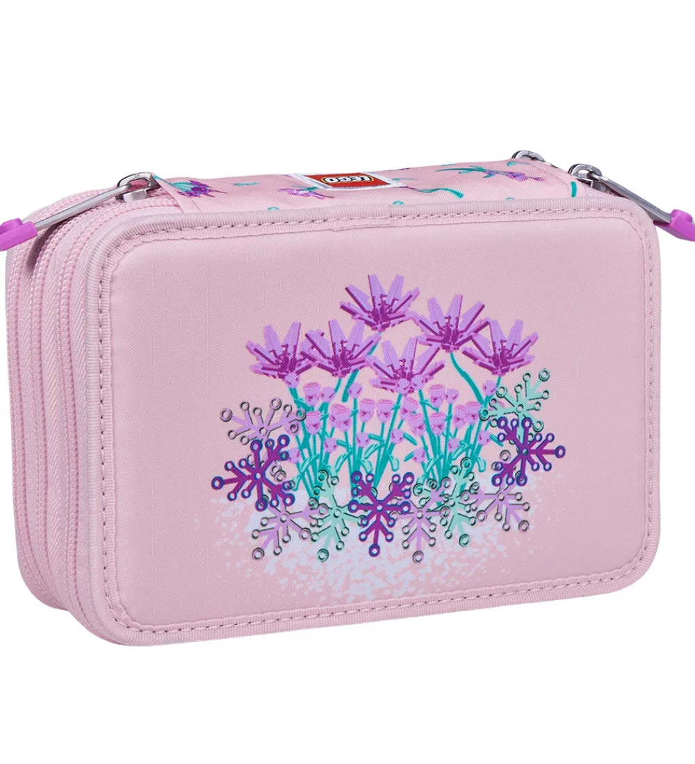 LEGO® Tasker Penalhuse|LEGO® Penalhus m. Indhold - Flowers - Lyserød