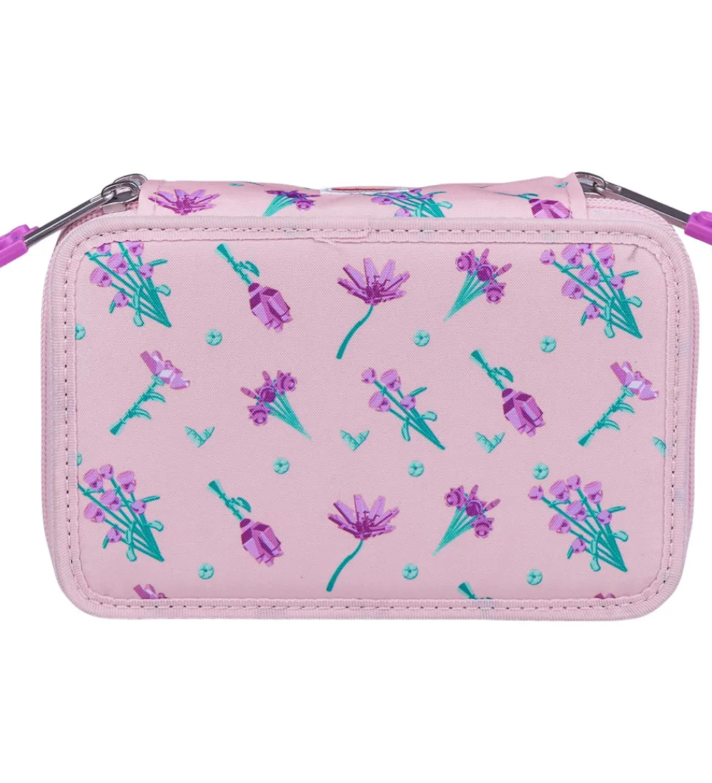 LEGO® Tasker Penalhuse|LEGO® Penalhus m. Indhold - Flowers - Lyserød