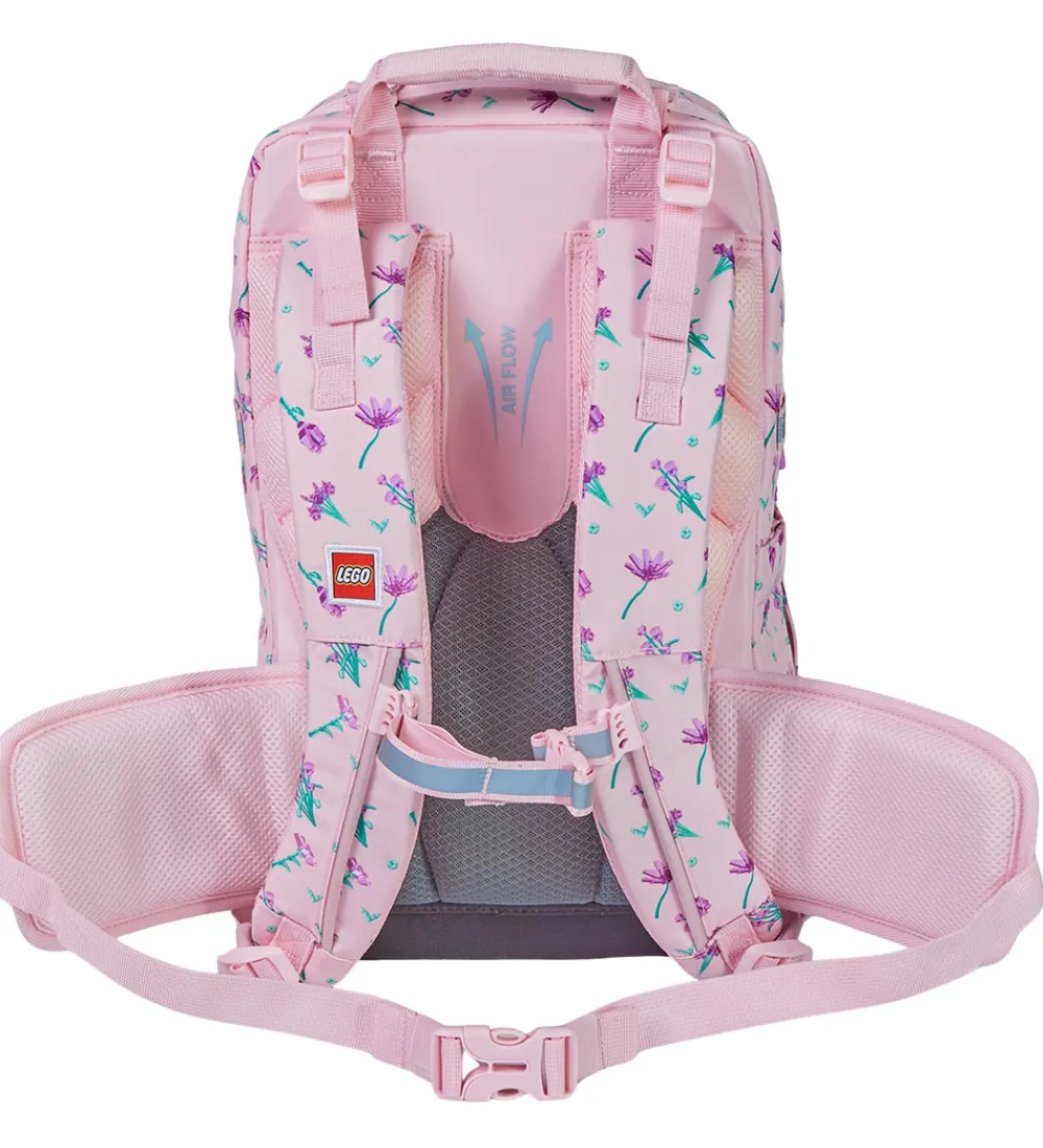 LEGO® Tasker Skoletasker|Penalhuse|LEGO® Skoletaskesæt - Flowers - Optimo - 20,5 L - Lyserød