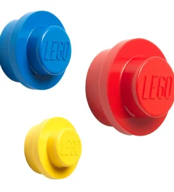 LEGO® Storage Knager>Knagerækkesæt - 3 stk - 10/8/5 cm - Gul/Blå/Rød