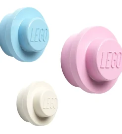 LEGO® Storage Knager|Knagerækkesæt - 3 stk - 10/8/5 cm - Hvid/Lyseblå/L