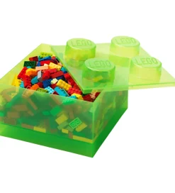 LEGO® Storage Bokse Og Kasser|Opbevaring|Opbevaringsboks - 4 Knopper - Translucent Light Gr