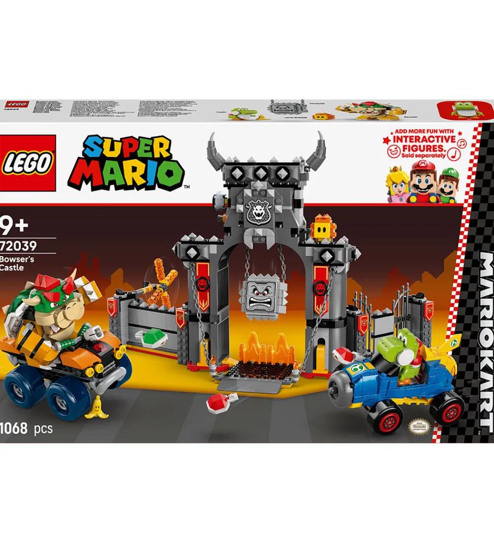 LEGO® Lego®|Konstruktionslegetøj|Super Mario - Mario Kart Bowser's Castle 72039 - 1068 Dele