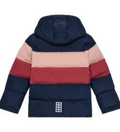 Børn LEGO® Wear Overgangsjakker|Dunjakker Og Dynejakker|Dynejakke - LWJipe 705 - Navy/Dark Rose/Rose/