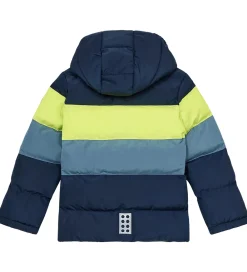 Børn LEGO® Wear Overgangsjakker|Dunjakker Og Dynejakker|Dynejakke - LWJipe 705 - Navy/Blå/Gul