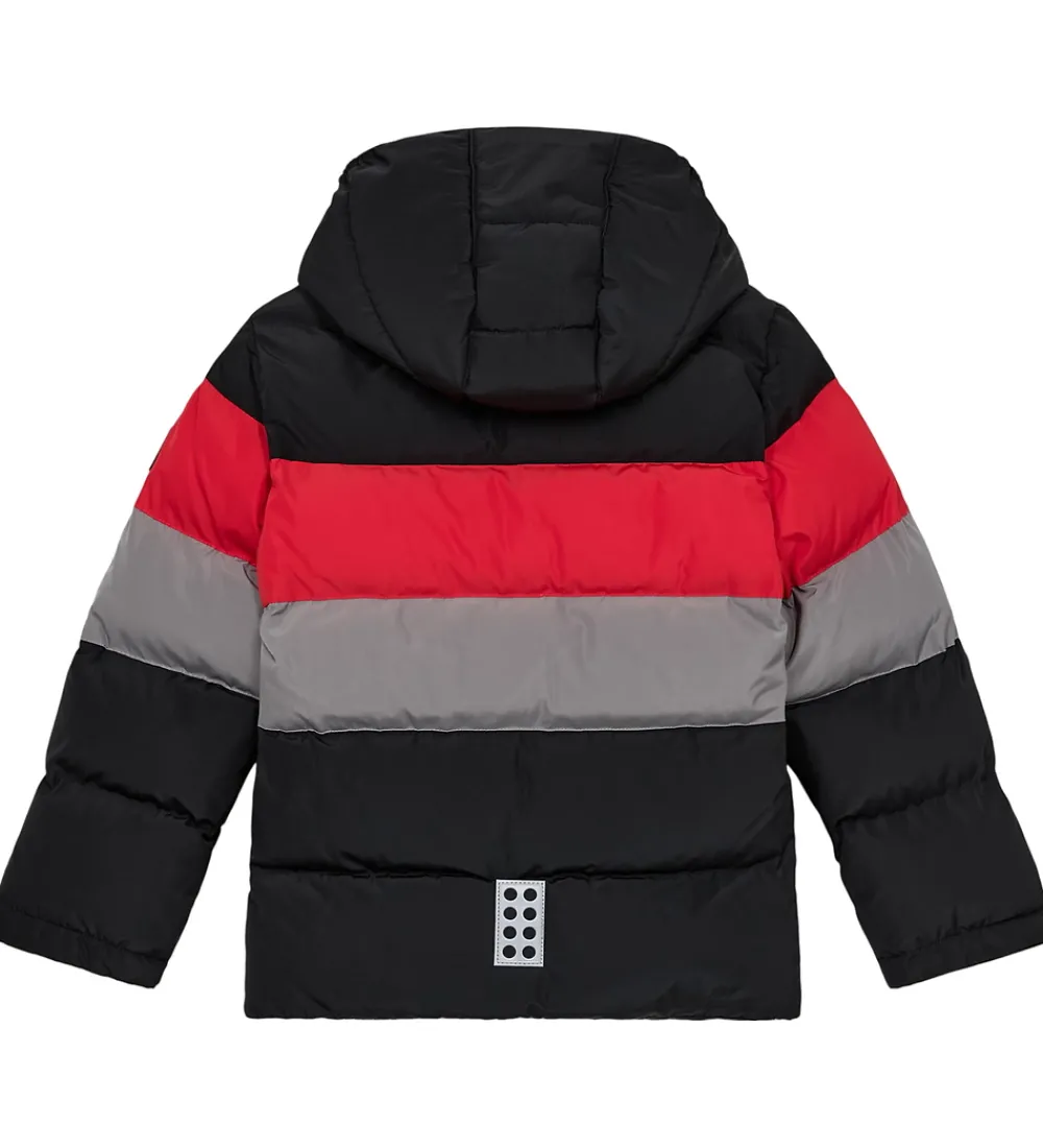 Børn LEGO® Wear Overgangsjakker|Dunjakker Og Dynejakker>Dynejakke - LWJipe 705 - Sort/Rød/Grå