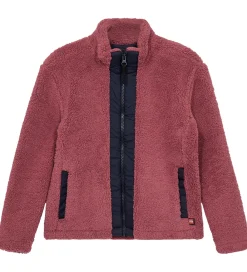 Børn LEGO® Wear Fleece>Fleccejakke - Teddy - LWSaku 206 - Mørk Rosa
